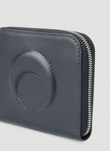 Marine Serre Moon Embossed Wallet Black mrs0352008