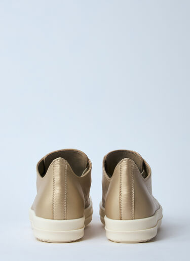 Rick Owens Low-Top Leather Sneakers Gold ric0260013