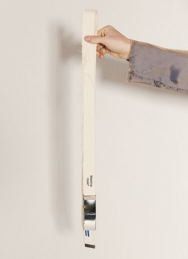 Logo Embroidery Canvas Belt Martine Rose Logo Embroidery Canvas Belt Beige mtr0156022