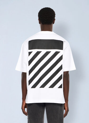 Off-White Flannel Diagonal Skate Logo T-Shirt White ofw0162062