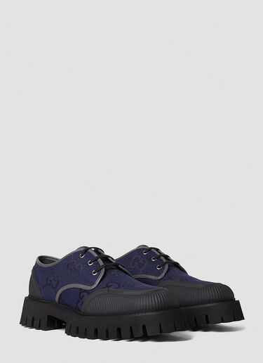 Gucci GG Lace-Up Shoes Navy guc0152087