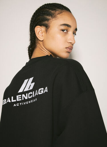 Balenciaga Activewear Crewneck Sweatshirt Black bal0257001
