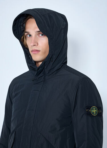 LN-CC® - Stone Island: Hooded Jacket with Patch Detail - Navy Stone Island Hooded Jacket with Patch Detail Navy sto0165007