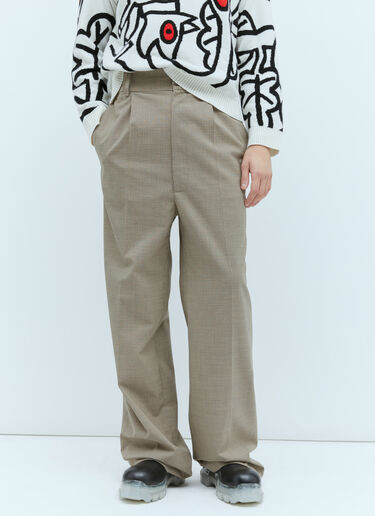 Walter Van Beirendonck 레슬 팬츠 브라운 wlt0154001