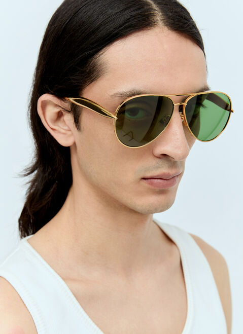 Gucci Sardine Aviator Sunglasses Black gus0156002