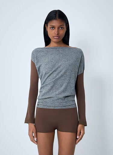 Heiss Knit Bodysuit Kiko Kostadinov Heiss Knit Bodysuit Brown kko0262006