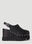 Balenciaga Elyse Mat Alter Mat Platform Wedges Black bal0252067