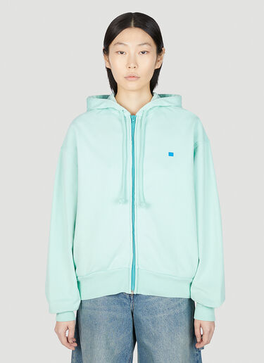 Acne Studios 페이스 패치 후드 스웨트셔츠 그린 acn0251048