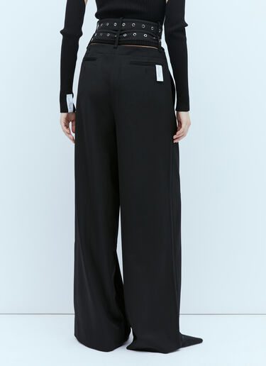 Rokh Double-Belt Tailored Pants Black rok0254006