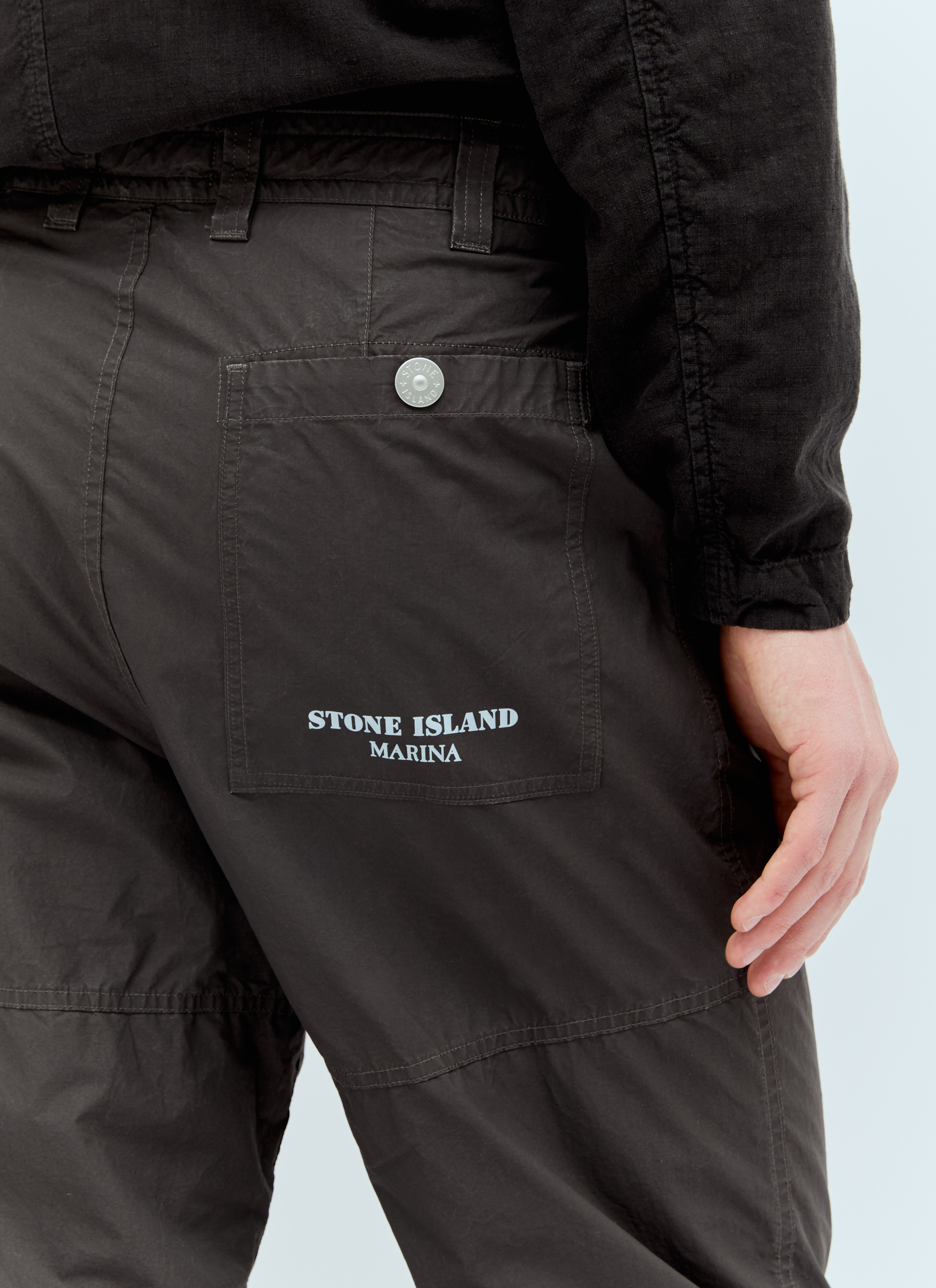 Stone Island Men's' Marina Lightweight Pants in Black | LN-CC®