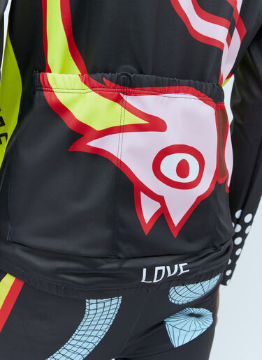Walter Van Beirendonck 57 Bike Long Sleeve Top Black wlt0154008