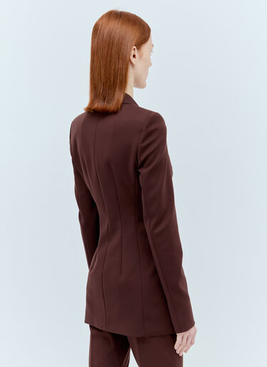 Sportmax Scuba-Look Jersey Blazer Brown spx0255002