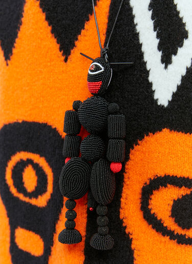 One Eye Devil Beaded Necklace Walter Van Beirendonck One Eye Devil Beaded Necklace Black wlt0154031