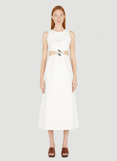 Wynn Hamlyn Helix Mid Length Dress White wyh0249007