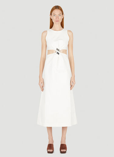 Helix Mid Length Dress Wynn Hamlyn Helix Mid Length Dress White wyh0249007
