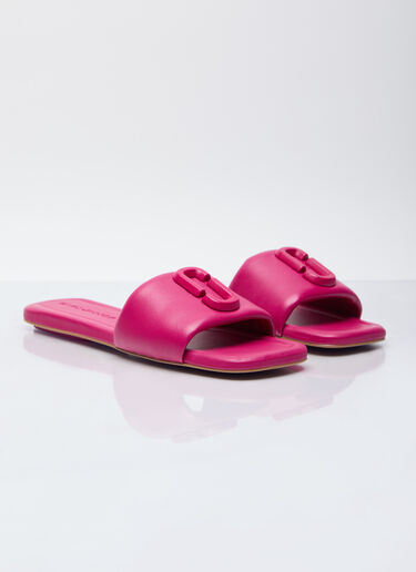 Marc Jacobs The J Marc Leather Slides Pink mcj0255002