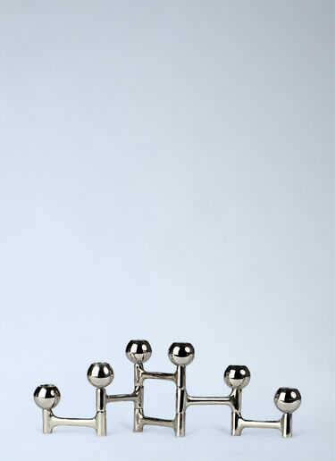 POLSPOTTEN Round Folding Candle Holder Silver wps0692217