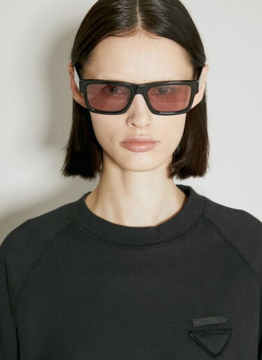 Prada Rectangular Sunglasses Black lpr0353006