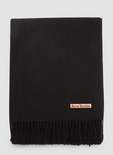 Acne Studios Logo Scarf  Black acn0346017