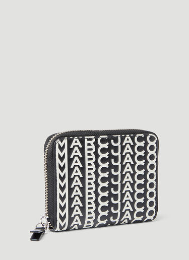 Marc Jacobs The Monogram Leather Zip Around Wallet Black mcj0253032