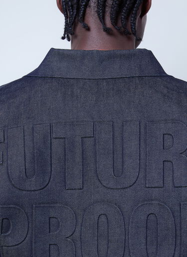 Walter Van Beirendonck x G-STAR Embossed Denim Jacket Blue wlt0160025