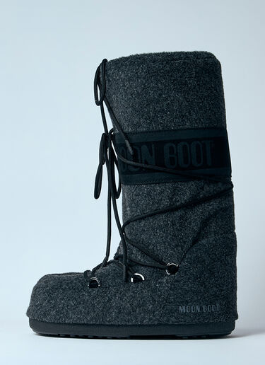 Moon Boot Icon Felt Boots Black mnb0360005