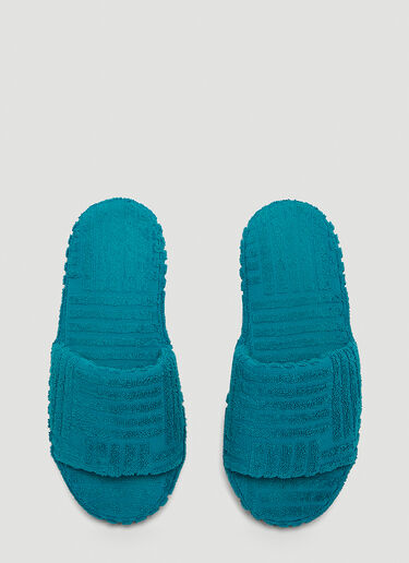 Bottega Veneta Resort Carpet Sponge Slides Blue bov0146021