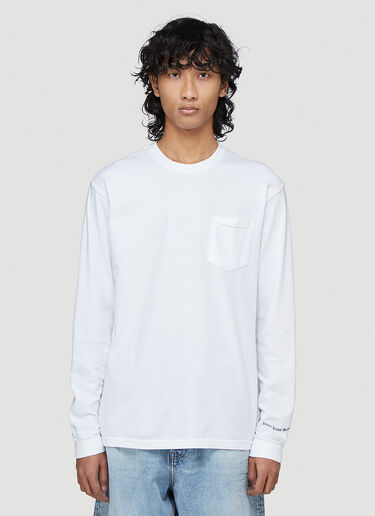 Silent Sound Lymphocytes Long-Sleeved T-Shirt White sls0343001