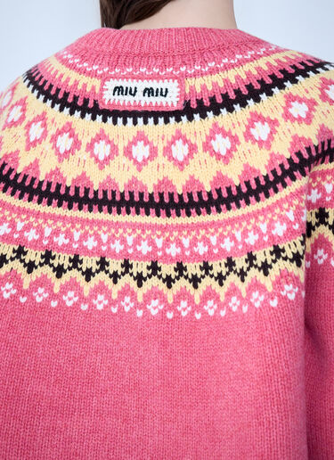 Miu Miu Wool Cardigan Pink miu0263016