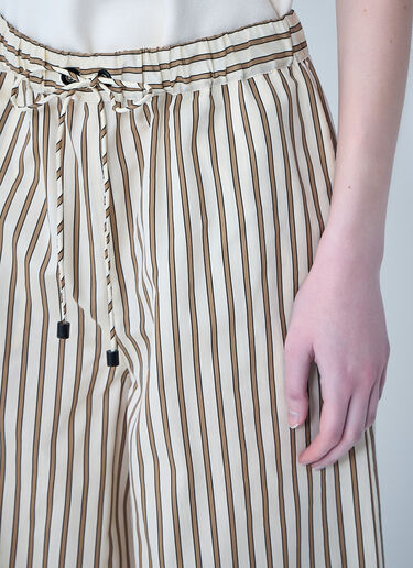 Max Mara Wide-Leg Drawstring Trousers Beige max0264009