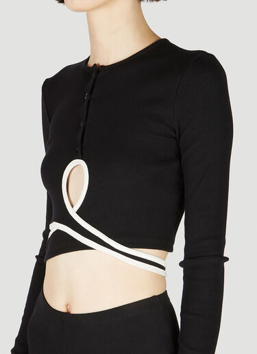 Otto Wrap Loop Top Ottolinger Otto Wrap Loop Top Black ott0251005