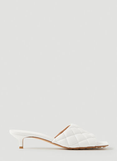 Bottega Veneta 白软垫小猫跟穆勒鞋 白色 bov0251083