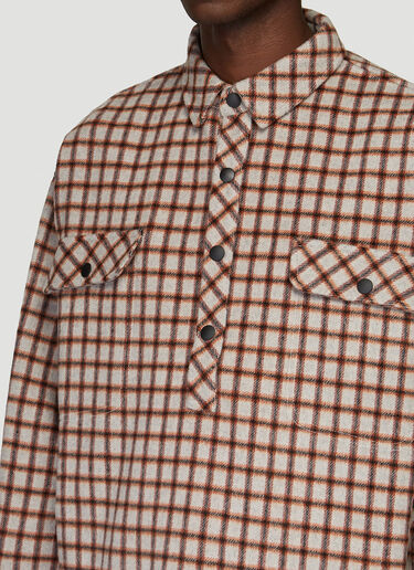 Ottolinger Oversized Flannel Shirt Grey ott0138005