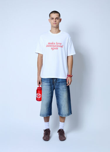 Logo Motif T-Shirt ACMH x Love International Logo Motif T-Shirt White acl0162005