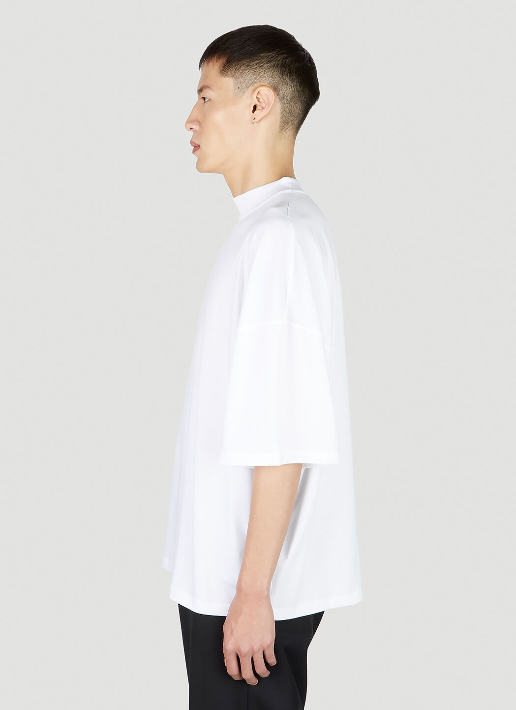 Cotton Mock-Neck T-Shirt Man | Jil Sander Official Online Store