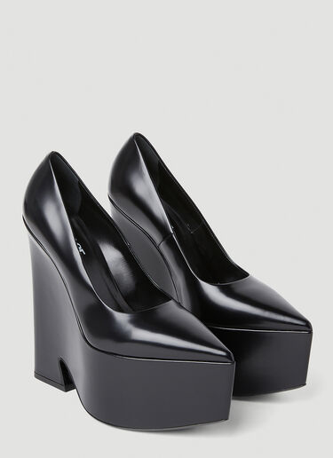 Versace テンペスト プラットフォームハイヒール ブラック vrs0252029