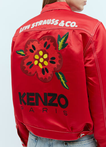 Kenzo x Levi's Type II Satin Trucker Jacket Red klv0156005