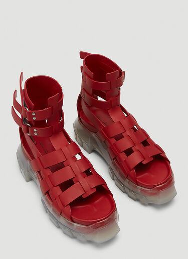 Rick Owens Tractor Sandals Red ric0243050