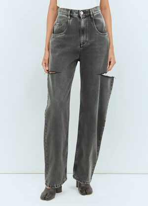 Maison Margiela Cut-Out Jeans Black mla0257001