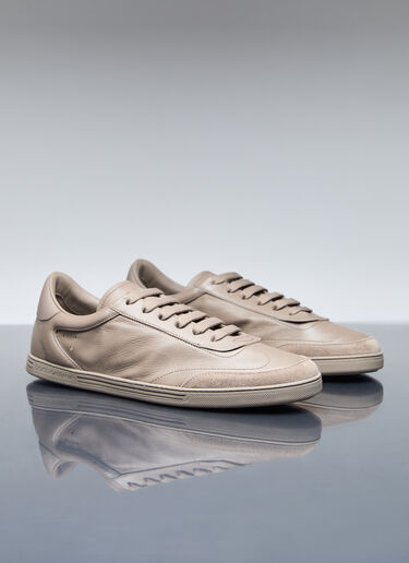 Dolce & Gabbana Saint Tropez Leather Sneakers Beige dol0156013