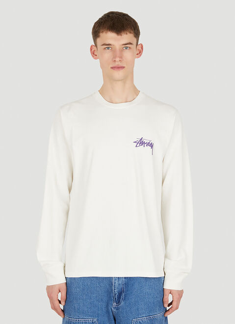 Stüssy 스케이트 포시 롱 슬리브 T-셔츠 블랙 sts0347009