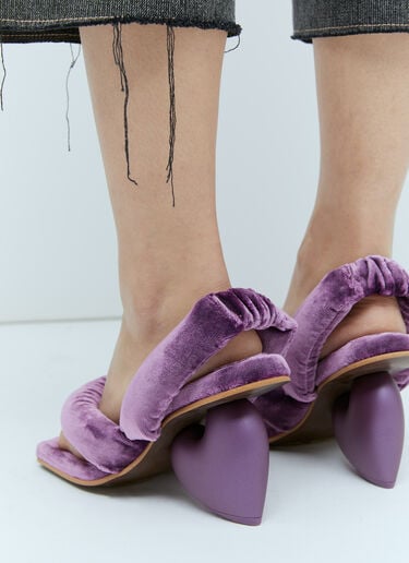 Yume Yume Love Heel Velvet Sandals Purple yum0254001