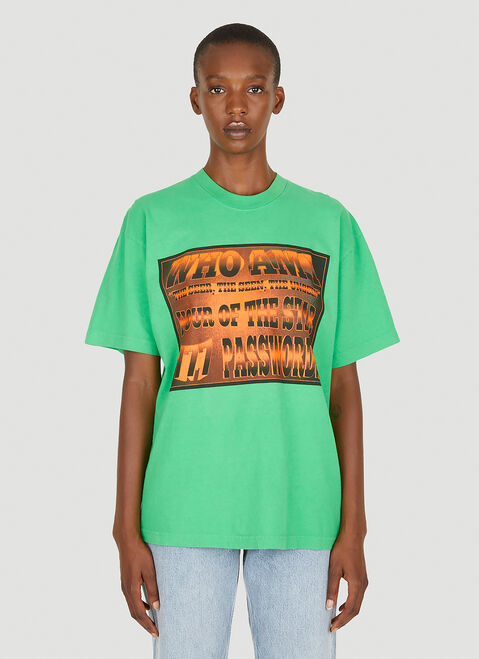 Come Tees Who Am I Raver T-Shirt Red com0349001
