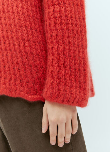 The Row Olen Cashmere Sweater Red row0154007