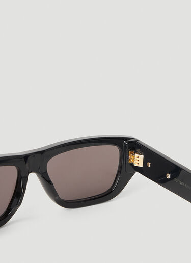 Bottega Veneta Rectangular Frame Sunglasses Black bos0353002