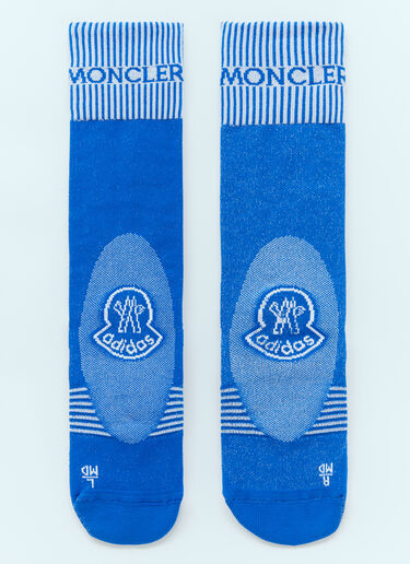 Moncler x adidas Originals 徽标提花袜子 蓝色 mad0354015
