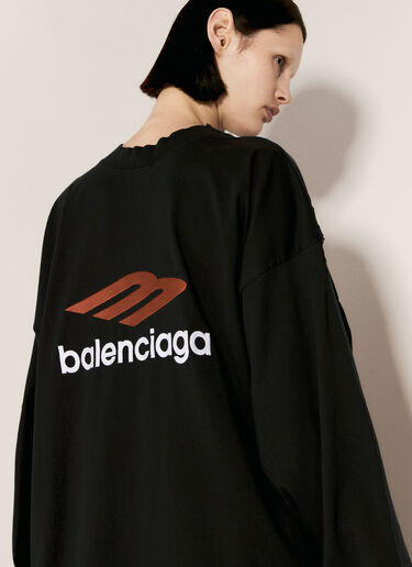 Balenciaga 双层前襟 T 恤 黑色 bal0256011