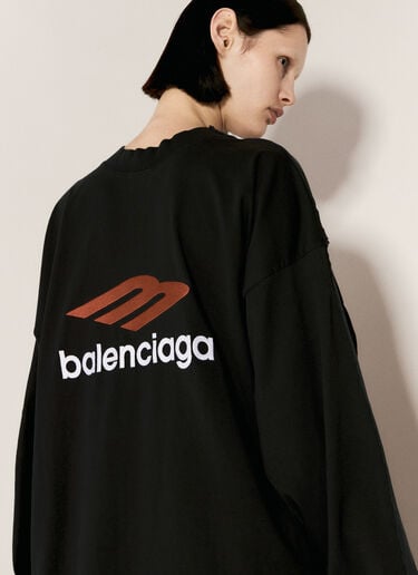 Balenciaga ダブルフロントTシャツ ブラック bal0256011