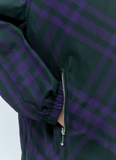 Burberry Check Nylon-Twill Windbreaker Jacket Green bur0254025