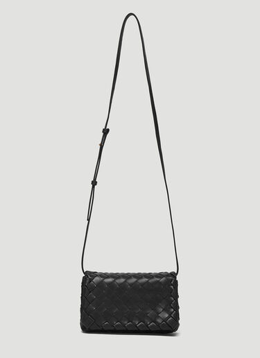 Bottega Veneta Intreccio Shoulder Bag Black bov0239003